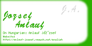 jozsef anlauf business card